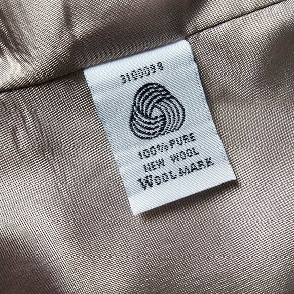 Pendleton Virgin Wool Single Breasted Lined Beige Blazer Suit Jacket - Picture 4 of 8
